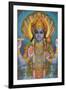 Vishnu and Nagas-null-Framed Art Print