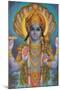 Vishnu and Nagas-null-Mounted Art Print