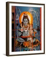 Vishnu Hindu God Mural, India-Dee Ann Pederson-Framed Premium Photographic Print