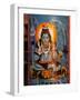 Vishnu Hindu God Mural, India-Dee Ann Pederson-Framed Photographic Print