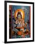 Vishnu Hindu God Mural, India-Dee Ann Pederson-Framed Photographic Print