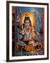 Vishnu Hindu God Mural, India-Dee Ann Pederson-Framed Photographic Print