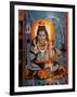 Vishnu Hindu God Mural, India-Dee Ann Pederson-Framed Photographic Print