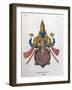 Vishnu, One of the Gods of the Hindu Trinity (Trimurt), 1828-null-Framed Giclee Print