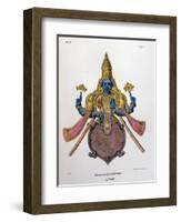 Vishnu, One of the Gods of the Hindu Trinity (Trimurt), 1828-null-Framed Giclee Print