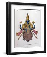 Vishnu, One of the Gods of the Hindu Trinity (Trimurt), 1828-null-Framed Giclee Print