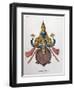 Vishnu, One of the Gods of the Hindu Trinity (Trimurt), 1828-null-Framed Giclee Print