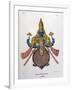 Vishnu, One of the Gods of the Hindu Trinity (Trimurt), 1828-null-Framed Giclee Print