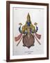 Vishnu, One of the Gods of the Hindu Trinity (Trimurt), 1828-null-Framed Giclee Print