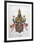 Vishnu, One of the Gods of the Hindu Trinity (Trimurt), 1828-null-Framed Giclee Print