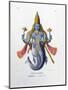 Vishnu, One of the Gods of the Hindu Trinity (Trimurt), C19th Century-A Geringer-Mounted Giclee Print