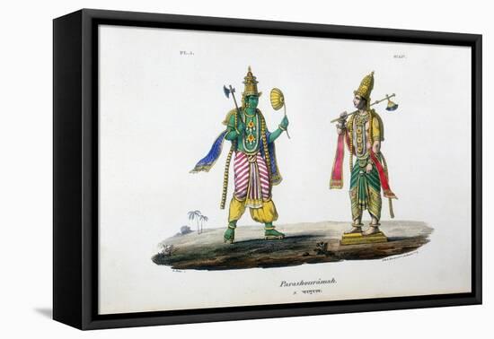 Vishnu One of the Gods of the Hindu Trinity (Trimurt), C19th Century-A Geringer-Framed Stretched Canvas