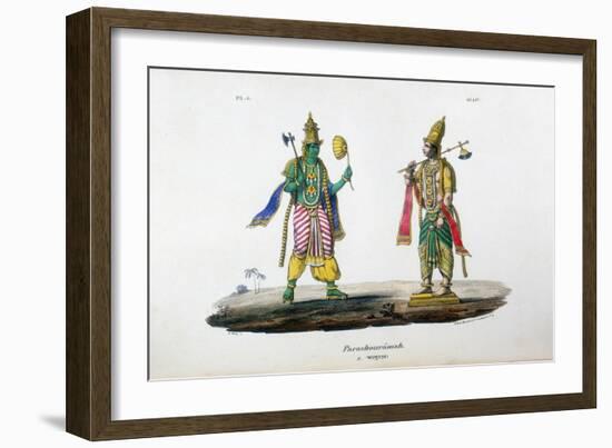 Vishnu One of the Gods of the Hindu Trinity (Trimurt), C19th Century-A Geringer-Framed Giclee Print