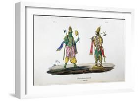 Vishnu One of the Gods of the Hindu Trinity (Trimurt), C19th Century-A Geringer-Framed Giclee Print