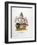 Vishnu, One of the Gods of the Hindu Trinity (Trimurt), C19th Century-A Geringer-Framed Giclee Print