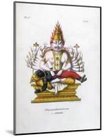 Vishnu, One of the Gods of the Hindu Trinity (Trimurt), C19th Century-A Geringer-Mounted Giclee Print