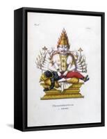 Vishnu, One of the Gods of the Hindu Trinity (Trimurt), C19th Century-A Geringer-Framed Stretched Canvas