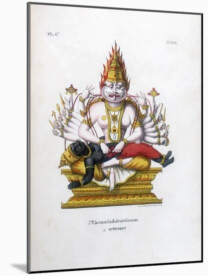 Vishnu, One of the Gods of the Hindu Trinity (Trimurt), C19th Century-A Geringer-Mounted Giclee Print