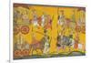 Vishnu Procession, C. 1755-null-Framed Giclee Print