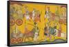 Vishnu Procession, C. 1755-null-Framed Stretched Canvas