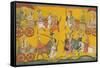 Vishnu Procession, C. 1755-null-Framed Stretched Canvas