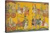 Vishnu Procession, C. 1755-null-Stretched Canvas