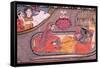 Vishnu Reclining on the Serpent Sesha, Attended by Lakshmi and Watched over by Siva and Parvati,…-null-Framed Stretched Canvas