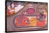 Vishnu Reclining on the Serpent Sesha, Attended by Lakshmi and Watched over by Siva and Parvati,…-null-Stretched Canvas