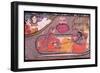 Vishnu Reclining on the Serpent Sesha, Attended by Lakshmi and Watched over by Siva and Parvati,…-null-Framed Giclee Print