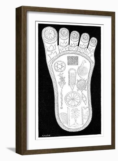 Vishnu's Foot, 19th Century-Science Photo Library-Framed Photographic Print