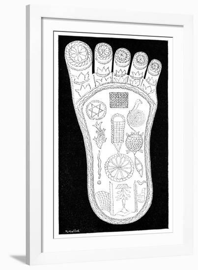 Vishnu's Foot, 19th Century-Science Photo Library-Framed Photographic Print