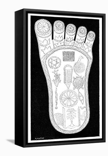 Vishnu's Foot, 19th Century-Science Photo Library-Framed Stretched Canvas