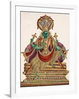 Vishnu, Sheltered by the Five-Headed Shesha, One of the Primal Beings of Creation, from…-null-Framed Giclee Print