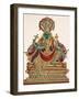 Vishnu, Sheltered by the Five-Headed Shesha, One of the Primal Beings of Creation, from…-null-Framed Giclee Print