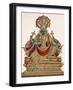 Vishnu, Sheltered by the Five-Headed Shesha, One of the Primal Beings of Creation, from…-null-Framed Giclee Print