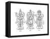 Vishnu, Shiva, and Brahma, 1847-Robinson-Framed Stretched Canvas