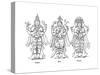 Vishnu, Shiva, and Brahma, 1847-Robinson-Stretched Canvas