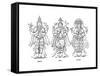 Vishnu, Shiva, and Brahma, 1847-Robinson-Framed Stretched Canvas