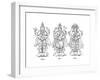 Vishnu, Shiva, and Brahma, 1847-Robinson-Framed Giclee Print