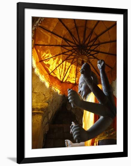 Vishnu Statue, Angkor Wat, Angkor, UNESCO World Heritage Site, Siem Reap, Cambodia-null-Framed Photographic Print