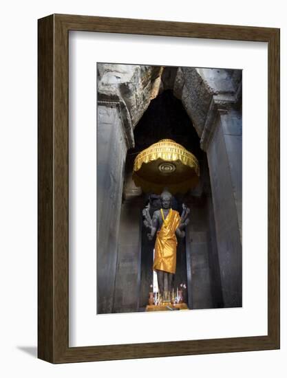 Vishnu Statue at Angkor Wat-Godong-Framed Photographic Print