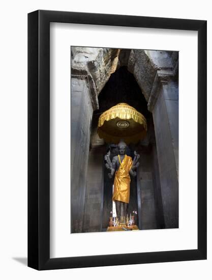 Vishnu Statue at Angkor Wat-Godong-Framed Photographic Print