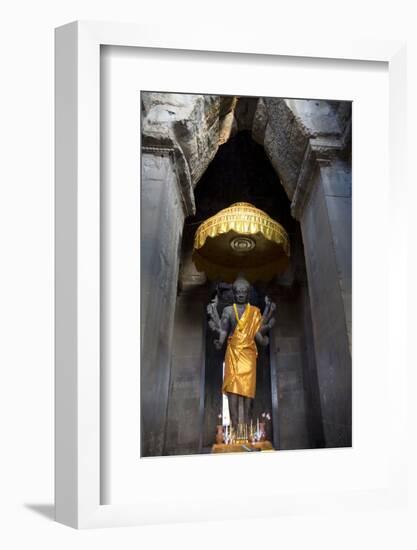 Vishnu Statue at Angkor Wat-Godong-Framed Photographic Print