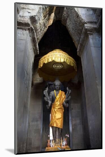 Vishnu Statue at Angkor Wat-Godong-Mounted Photographic Print