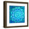 Vishuddha Chakra Mandala-null-Framed Art Print