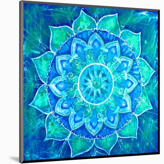 Vishuddha Chakra Mandala-null-Mounted Art Print