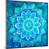 Vishuddha Chakra Mandala-null-Mounted Art Print