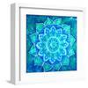 Vishuddha Chakra Mandala-null-Framed Art Print