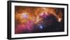 Visible Light-Infrared Composite of Ic 2177, the Seagull Nebula-Stocktrek Images-Framed Photographic Print