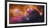 Visible Light-Infrared Composite of Ic 2177, the Seagull Nebula-Stocktrek Images-Framed Photographic Print